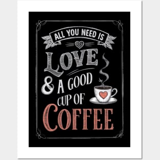 Love and Coffee Posters and Art